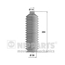 J2843000 NIPPARTS Комплект пылника, рулевое управление