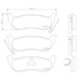 P 37 009 BREMBO Комплект тормозных колодок, дисковый тормоз