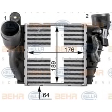 8ML 376 700-701 HELLA Интеркулер