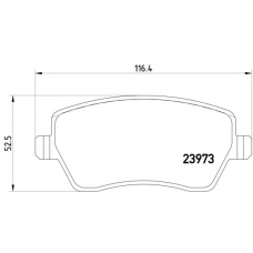 MDB2595 DON Комплект тормозных колодок, дисковый тормоз