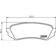 8DB 355 009-391 HELLA PAGID Комплект тормозных колодок, дисковый тормоз