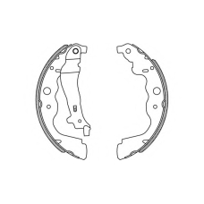 BSA2229.00 OPEN PARTS Комплект тормозных колодок