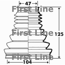 FCB2908 FIRST LINE Пыльник, приводной вал