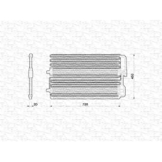 350203213000 MAGNETI MARELLI Конденсатор, кондиционер