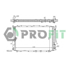 PR 0012A3 PROFIT Радиатор, охлаждение двигателя