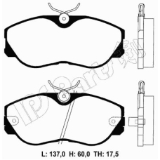 IBD-1140 IPS Parts Комплект тормозных колодок, дисковый тормоз