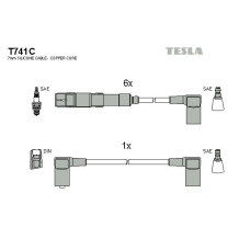 T741C TESLA Комплект проводов зажигания