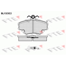 BL1323C2 FTE Комплект тормозных колодок, дисковый тормоз