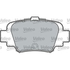 598642 VALEO Комплект тормозных колодок, дисковый тормоз