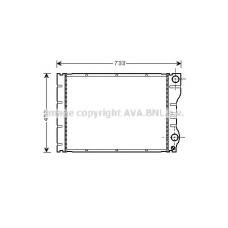 RTA2293 AVA Радиатор, охлаждение двигателя