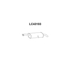 LC43103 VENEPORTE Глушитель выхлопных газов конечный