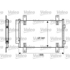 814081 VALEO Конденсатор, кондиционер