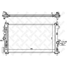 10-26026-SX STELLOX Радиатор, охлаждение двигателя