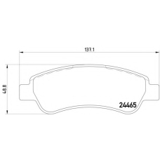 MDB2850 DON Комплект тормозных колодок, дисковый тормоз