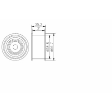 TKR 9206 TIMKEN Паразитный / ведущий ролик, зубчатый ремень