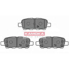 JQ1013386 KAMOKA Комплект тормозных колодок, дисковый тормоз