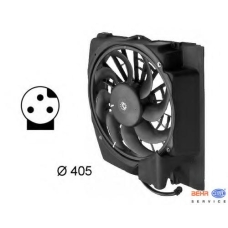 8EW 009 158-711 HELLA Вентилятор, охлаждение двигателя