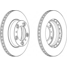 DDF1293C FERODO Тормозной диск