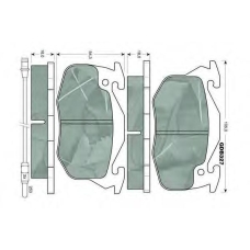 GDB327 TRW Комплект тормозных колодок, дисковый тормоз