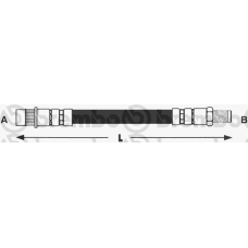 T 61 046 BREMBO Тормозной шланг