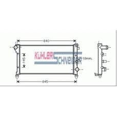 1700791 KUHLER SCHNEIDER Радиатор, охлаждение двигател