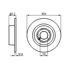 0 986 478 497 BOSCH Тормозной диск