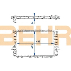 2109159 BEHR Radiator
