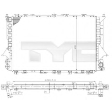 702-0028 TYC Радиатор, охлаждение двигателя