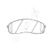 IBD-1K21 IPS Parts Комплект тормозных колодок, дисковый тормоз