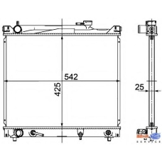 8MK 376 726-471 HELLA Радиатор, охлаждение двигателя