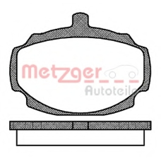 0049.00 METZGER Комплект тормозных колодок, дисковый тормоз