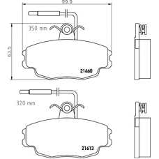 8DB 355 017-981 HELLA PAGID Комплект тормозных колодок, дисковый тормоз