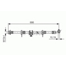 1 987 481 247 BOSCH Тормозной шланг