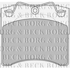 BBP1572 BORG & BECK Комплект тормозных колодок, дисковый тормоз