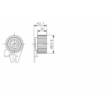 TKR 9196 TIMKEN Натяжной ролик, ремень грм