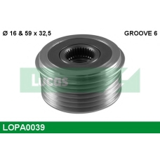 LOPA0039 TRW Механизм свободного хода генератора