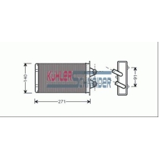 1790901 KUHLER SCHNEIDER Теплообменник, отопление салона