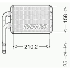 DRR23016 DENSO Теплообменник, отопление салона