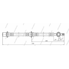 T370A75 NPS Тормозной шланг