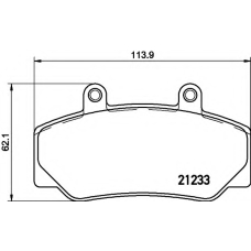 8DB 355 019-031 HELLA Комплект тормозных колодок, дисковый тормоз