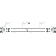 HOS3240 APEC Тормозной шланг