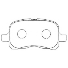 ASN-267 AISIN Комплект тормозных колодок, дисковый тормоз