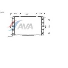 VO2092 AVA Радиатор, охлаждение двигателя