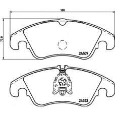 8DB 355 015-941 HELLA Комплект тормозных колодок, дисковый тормоз