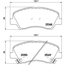 8DB 355 020-231 HELLA PAGID Комплект тормозных колодок, дисковый тормоз