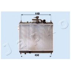 RDA283093 JAPKO Радиатор, охлаждение двигателя