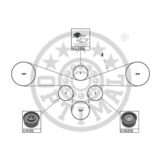 SK-1376AQ1 OPTIMAL Водяной насос + комплект зубчатого ремня