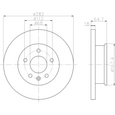 8DD 355 102-891 HELLA PAGID Тормозной диск