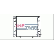 0304501 KUHLER SCHNEIDER Радиатор, охлаждение двигател