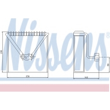 92234 NISSENS Испаритель, кондиционер